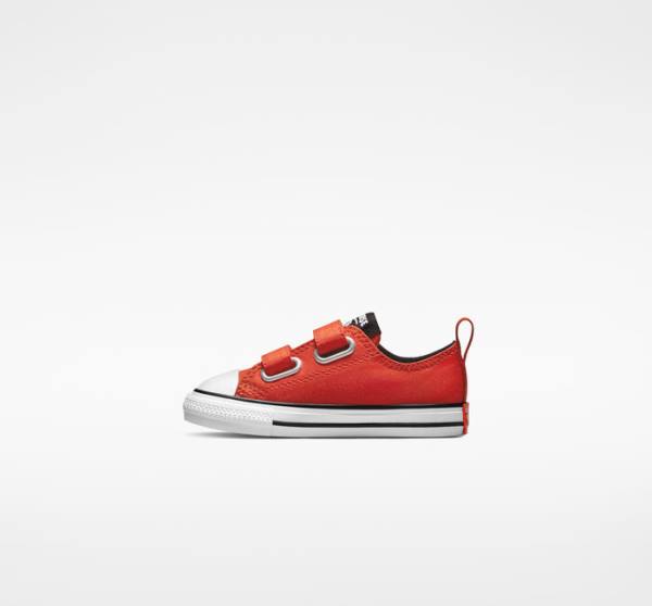 Kids' Converse Peanuts Chuck Taylor All Star Easy-On Low Tops Shoes Red / Black / White | CV-082MRU