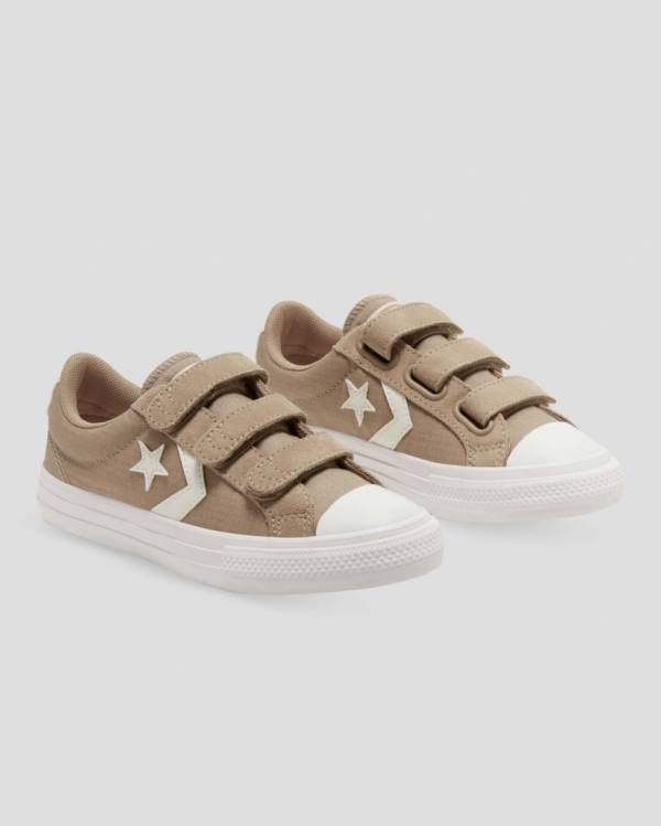 Kids' Converse Star Player 3V Low Tops Shoes Khaki | CV-172ZIM