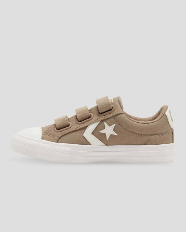 Kids' Converse Star Player 3V Low Tops Shoes Khaki | CV-172ZIM