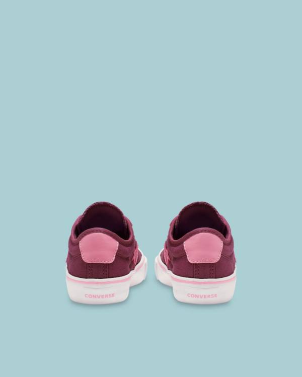 Kids' Converse Star Replay Low Tops Shoes Burgundy | CV-695VUO