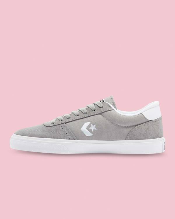 Men's Converse Boulevard Low Tops Shoes Grey | CV-723PXB