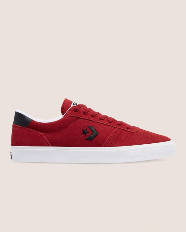 Men\'s Converse Boulevard Suede Low Tops Shoes Red | CV-345PFU