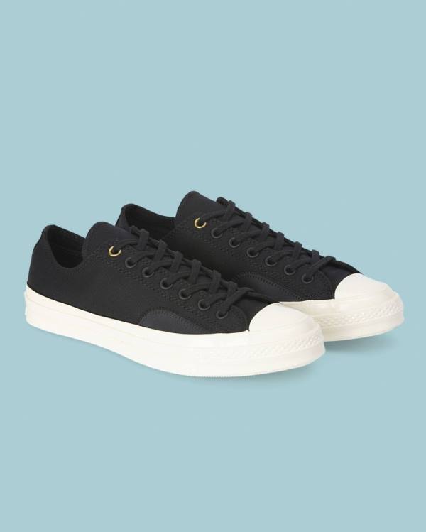 Men's Converse Chuck 70 Clean N Preme Low Tops Shoes Black | CV-192FUP