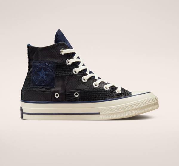 Men\'s Converse Chuck 70 It\'s Possible High Tops Shoes Black / Navy | CV-864YLF