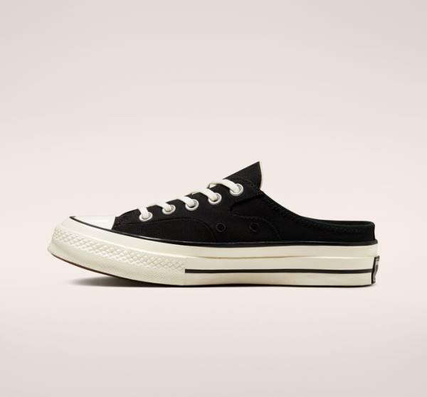 Men's Converse Chuck 70 Mule Low Tops Shoes Black | CV-865IEQ