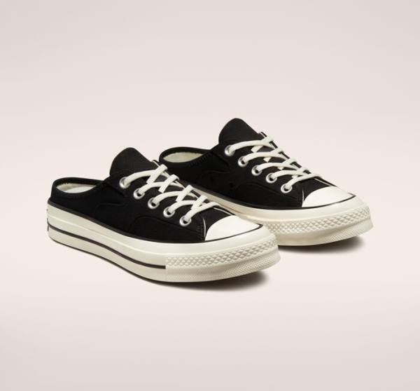 Men's Converse Chuck 70 Mule Low Tops Shoes Black | CV-865IEQ