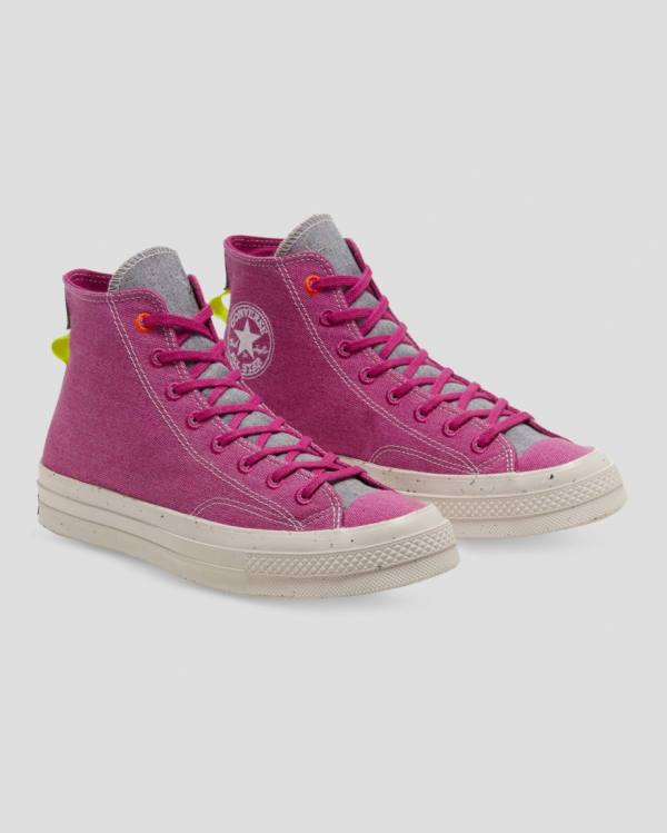 Men's Converse Chuck 70 Renew Regrind Foxing High Tops Shoes Rose | CV-384XGO