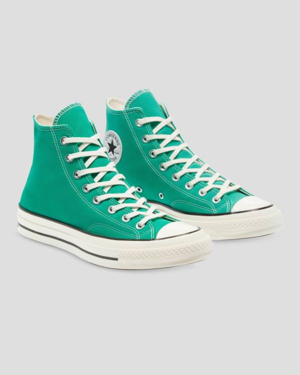 Men's Converse Chuck 70 Seasonal Colour High Tops Shoes Green | CV-153COL