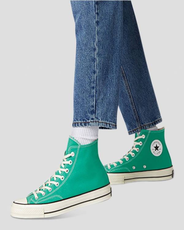 Men's Converse Chuck 70 Seasonal Colour High Tops Shoes Green | CV-153COL