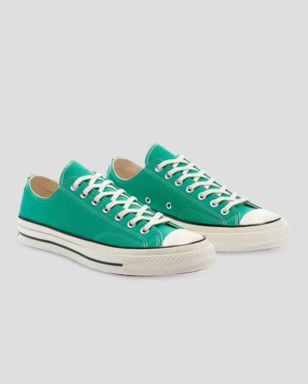 Men's Converse Chuck 70 Seasonal Colour Low Tops Shoes Green | CV-357ZXG