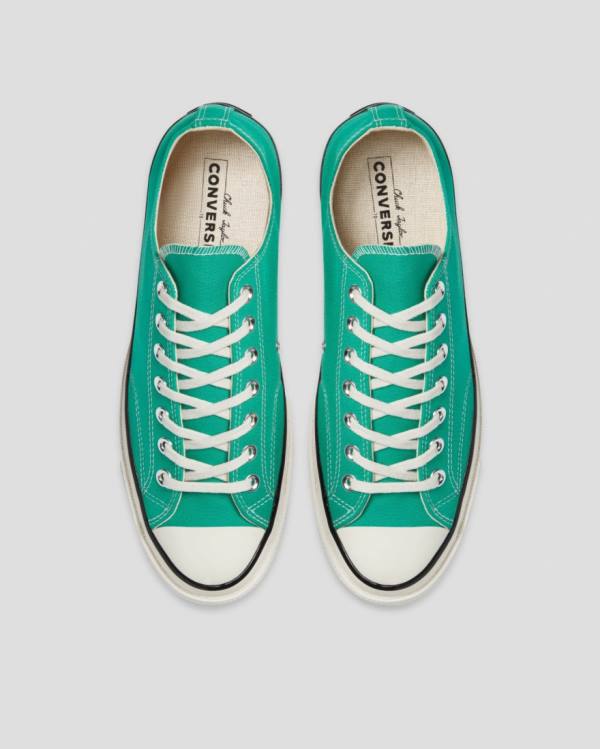 Men's Converse Chuck 70 Seasonal Colour Low Tops Shoes Green | CV-357ZXG