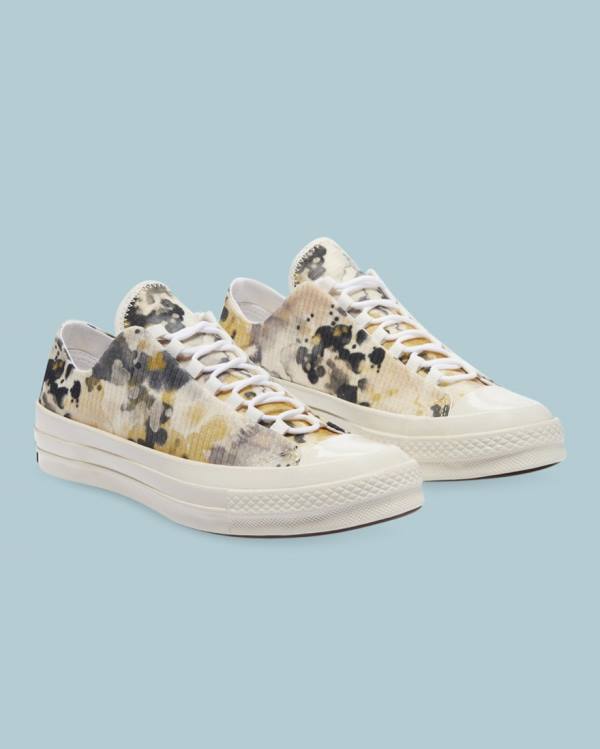 Men's Converse Chuck 70 Summer Fest Ripstop Low Tops Shoes Black Beige | CV-314XNT