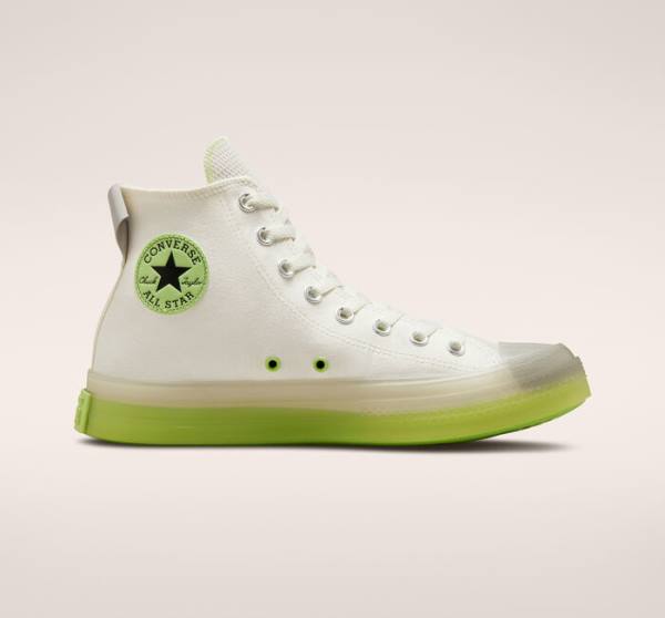 Men\'s Converse Chuck Taylor All Star CX Crafted Stripes High Tops Shoes Light Green | CV-083FJQ