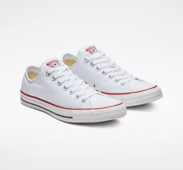 Men's Converse Chuck Taylor All Star Optical White Low Tops Shoes White | CV-194IXE