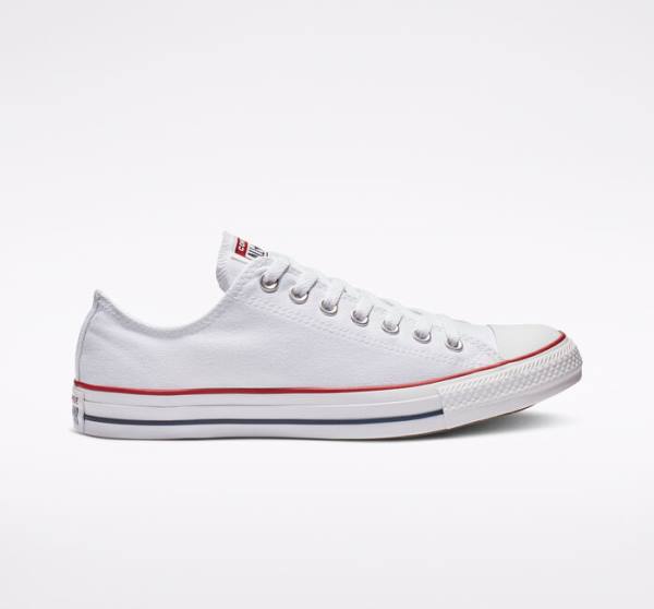 Men\'s Converse Chuck Taylor All Star Optical White Low Tops Shoes White | CV-194IXE