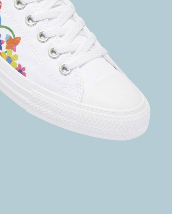 Men's Converse Chuck Taylor All Star Pride Low Tops Shoes White | CV-368OIV