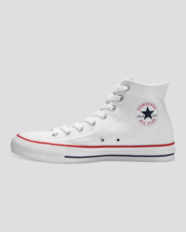 Men's Converse Chuck Taylor All Star Pro Canvas High Tops Shoes White | CV-120RHP