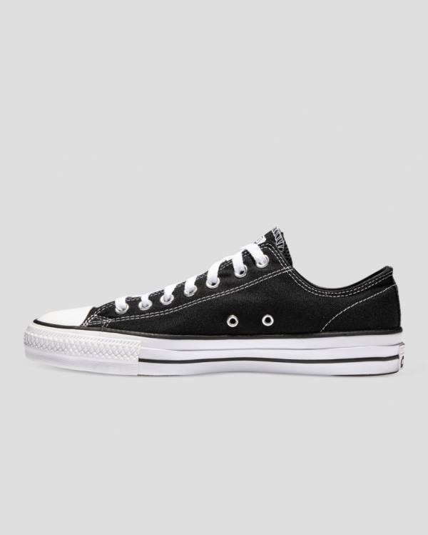 Men's Converse Chuck Taylor All Star Pro Canvas Low Tops Shoes Black | CV-476MTH