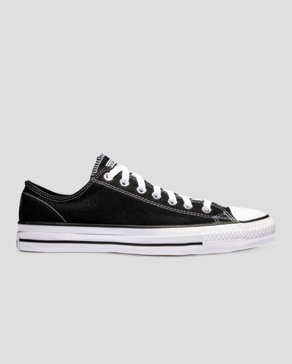 Men\'s Converse Chuck Taylor All Star Pro Canvas Low Tops Shoes Black | CV-476MTH