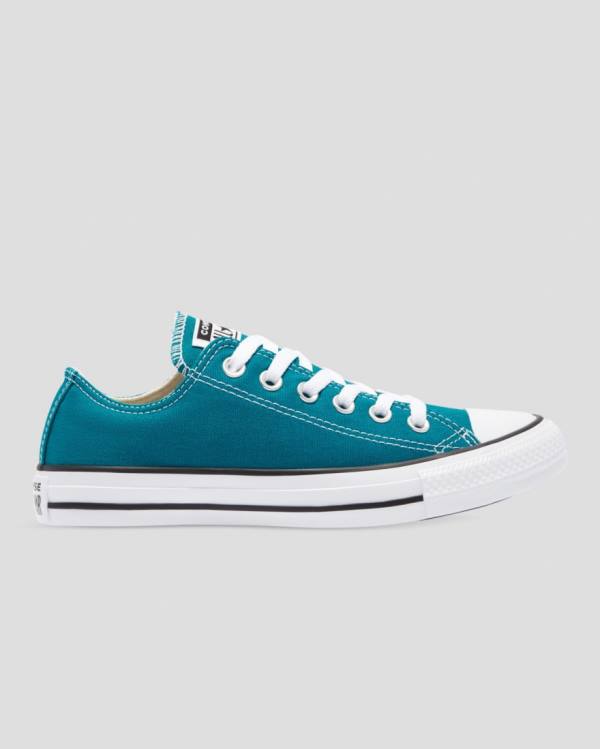 Men\'s Converse Chuck Taylor All Star Seasonal Low Tops Shoes Blue | CV-182AQB