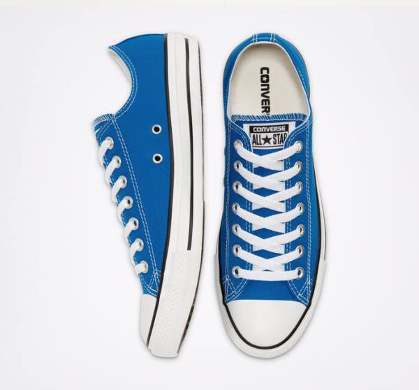 Men's Converse Chuck Taylor All Star Seasonal Color Low Tops Shoes Blue | CV-935RTP