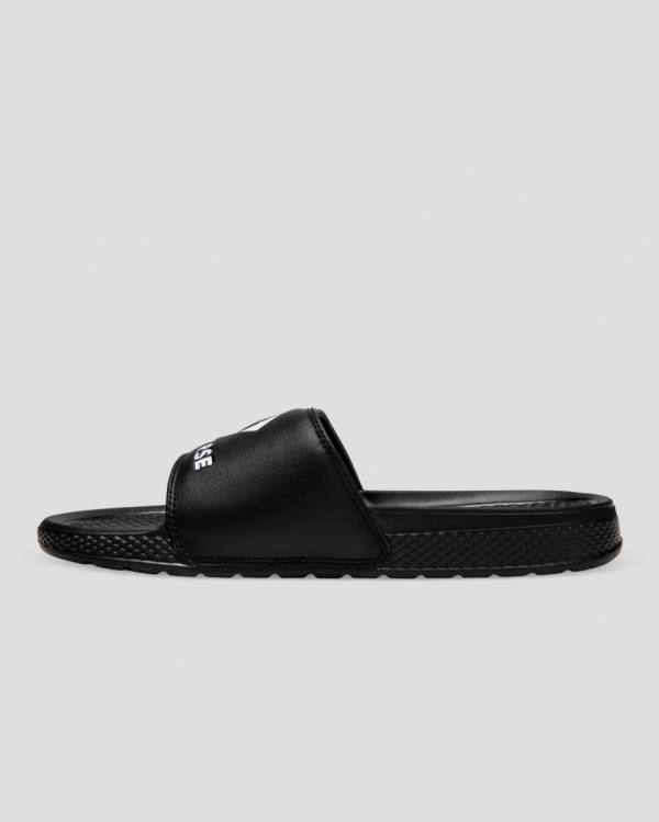 Men's Converse Chuck Taylor All Star Slide Sandals Black | CV-297ISZ