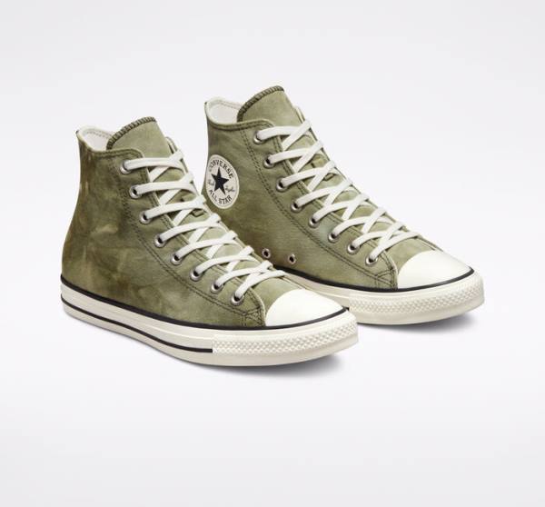 Men's Converse Chuck Taylor All Star Washed Canvas High Tops Shoes Light | CV-709IKQ