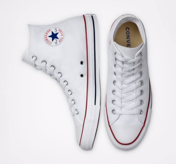 Men's Converse Chuck Taylor All Star White High Tops Shoes White | CV-305DLS