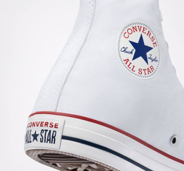 Men's Converse Chuck Taylor All Star White High Tops Shoes White | CV-305DLS