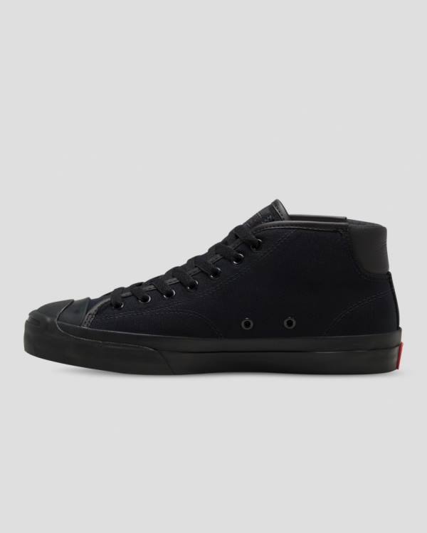 Men's Converse Jack Purcell Pro Designed By Alexis High Tops Shoes Black | CV-801DPY