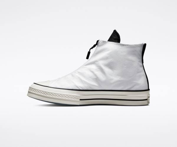 Men's Converse Joshua Vides Chuck 70 High Tops Shoes White / Black | CV-328BXY