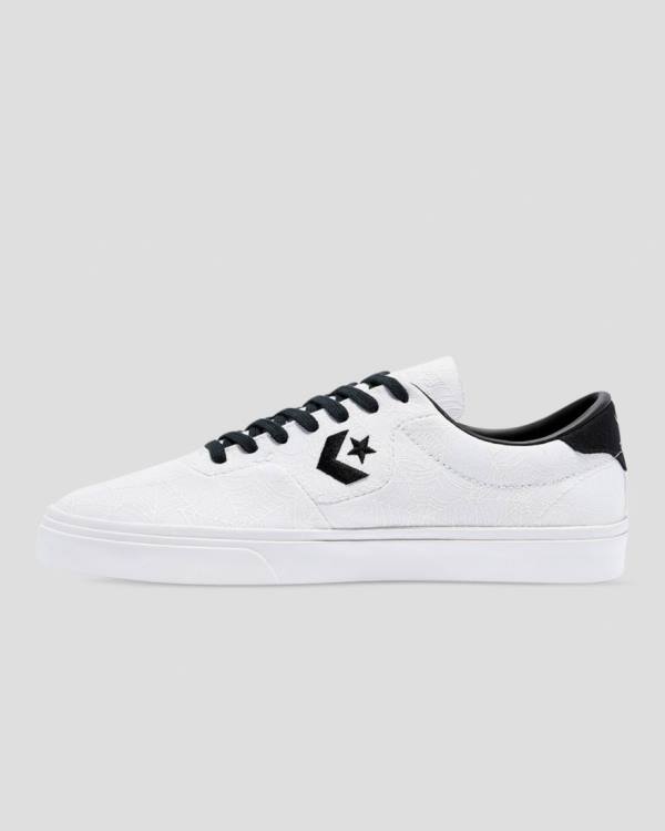 Men's Converse Louie Lopez Pro Roll Up Low Tops Shoes White | CV-654TUF