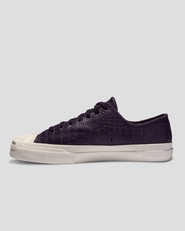 Men's Converse Pop Trading Co Jack Purcell Pro Low Tops Shoes Purple Black | CV-213ZJP