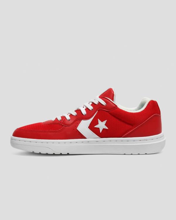 Men's Converse Rival Synthetic Leather Twisted Summer Low Tops Shoes Red | CV-632NWX