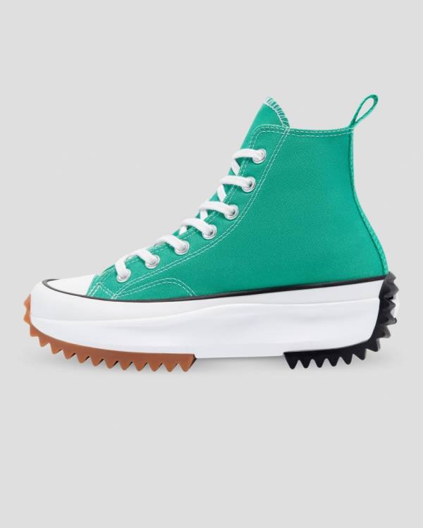 Men's Converse Run Star Hike Seasonal Colour High Tops Shoes Green | CV-890REW