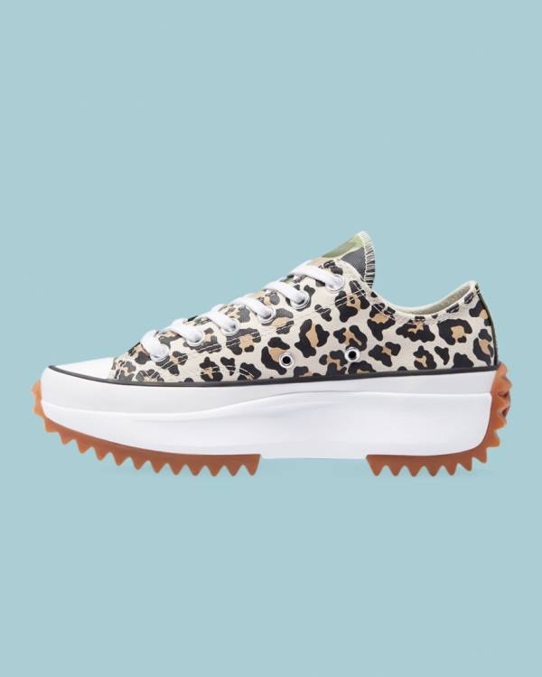 Men's Converse Run Star Hike Wild Archive Low Tops Shoes Leopard | CV-732ZIF