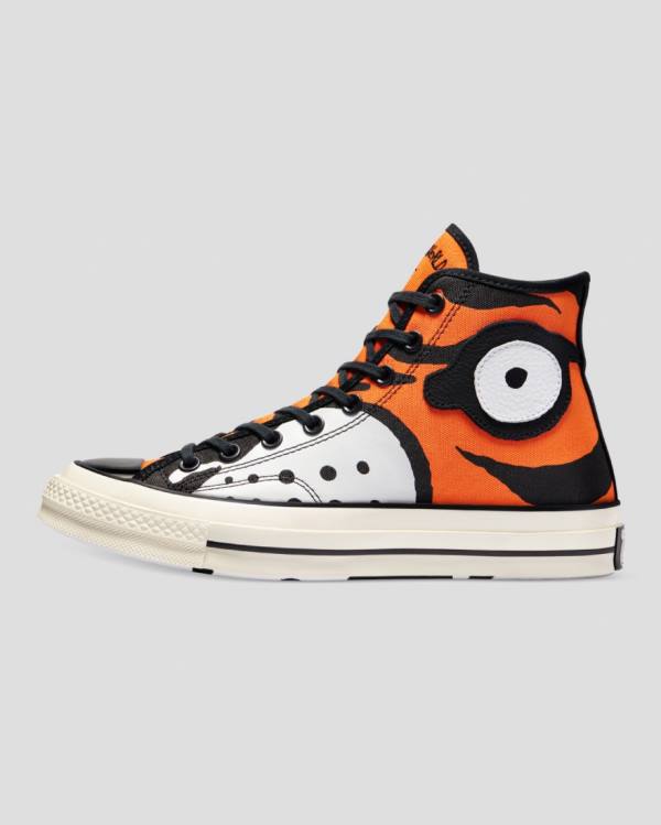 Men's Converse Soulgoods Chuck 70 High Tops Shoes Orange White | CV-203MPE