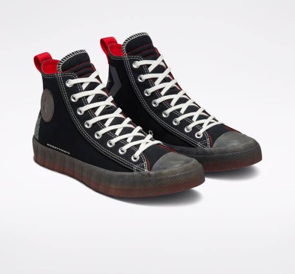 Men's Converse UNT1TL3D High Tops Shoes Black | CV-497YVD