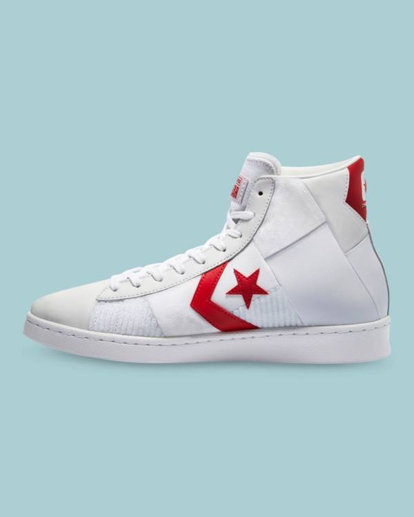 Women's Converse Chase The Drip Pro Leather High Tops Shoes White | CV-809SAY