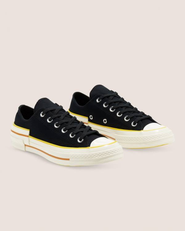 Women's Converse Chuck 70 Hacked Heel Low Tops Shoes Black | CV-093BKU