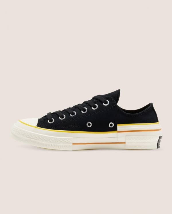 Women's Converse Chuck 70 Hacked Heel Low Tops Shoes Black | CV-093BKU