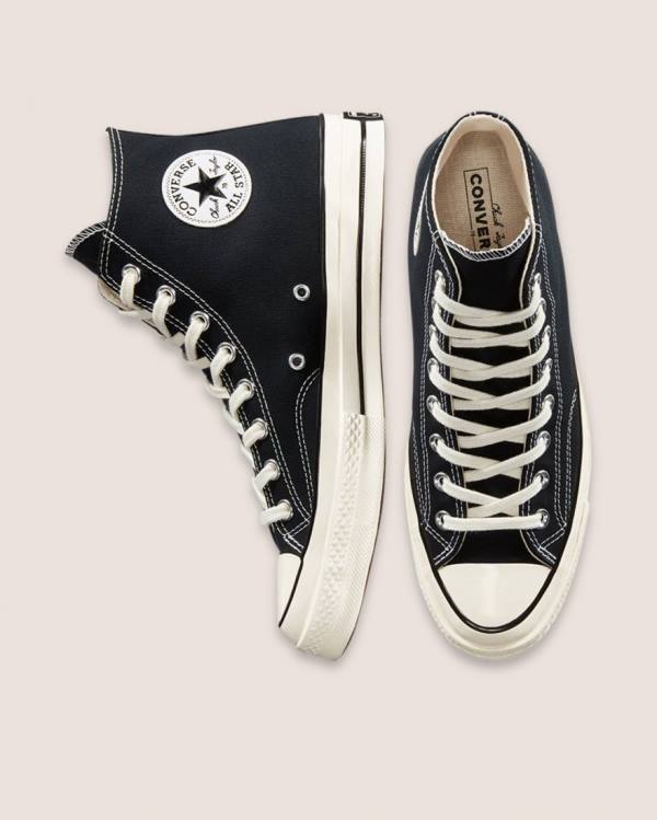 Women's Converse Chuck 70 High Tops Shoes Black | CV-317FDM