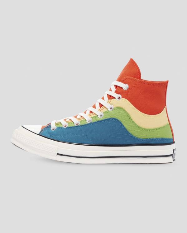 Women's Converse Chuck 70 National Parks High Tops Shoes Orange Green Blue | CV-850LMQ