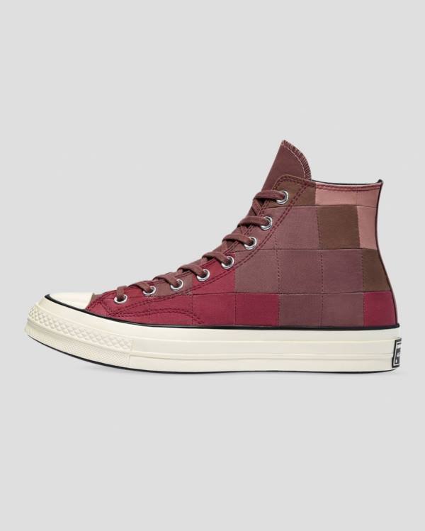 Women's Converse Chuck 70 Natural Dye High Tops Shoes Burgundy | CV-654JQO