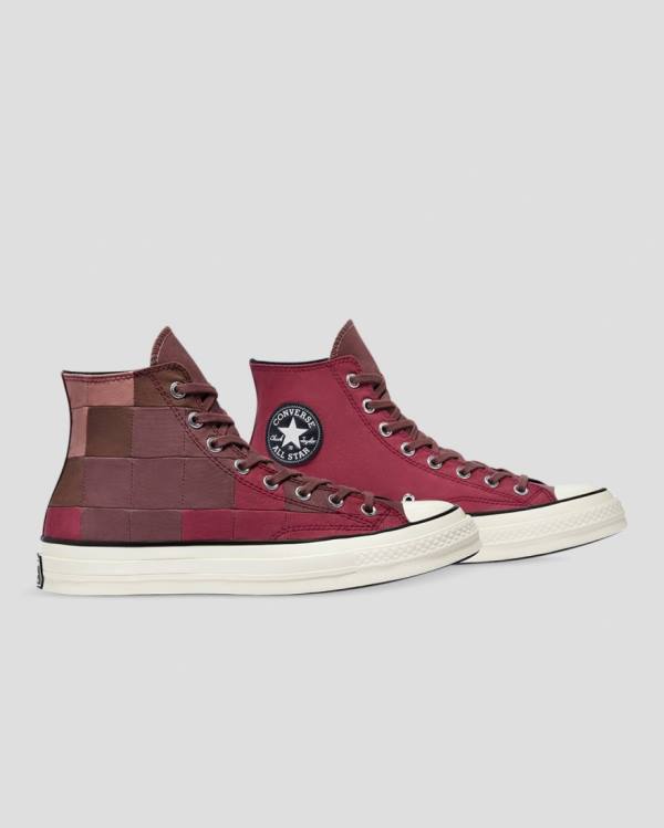 Women's Converse Chuck 70 Natural Dye High Tops Shoes Burgundy | CV-654JQO