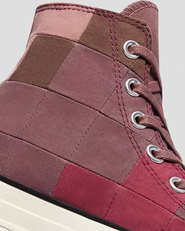 Women's Converse Chuck 70 Natural Dye High Tops Shoes Burgundy | CV-654JQO