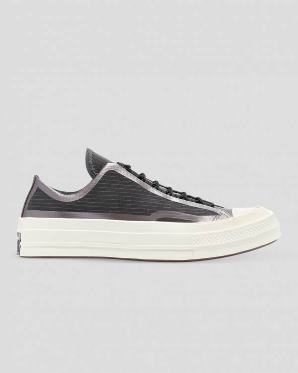 Women\'s Converse Chuck 70 Tape Seam Low Tops Shoes Black | CV-476BMP