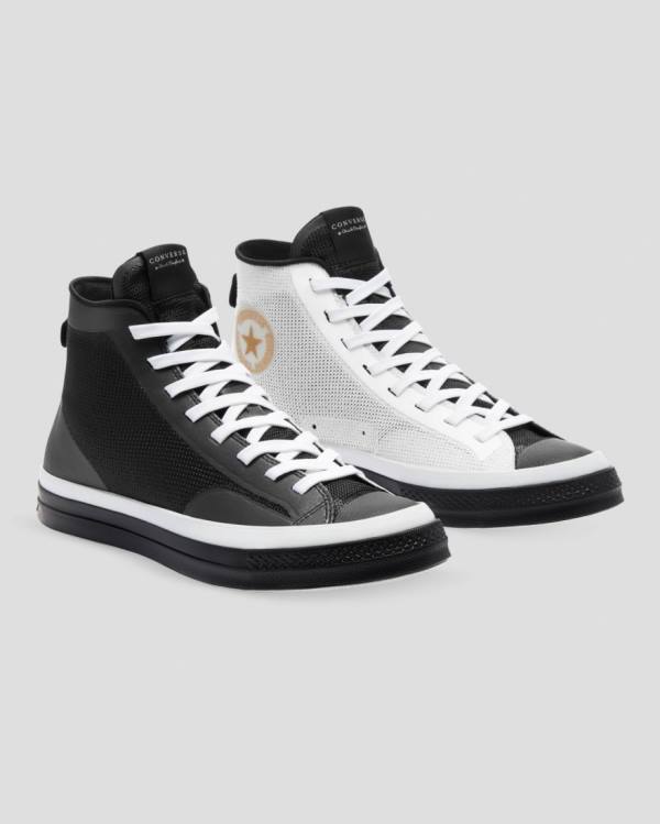 Women's Converse Chuck 70 Then & Now High Tops Shoes Black White | CV-483EBD