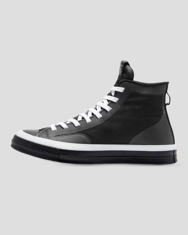 Women's Converse Chuck 70 Then & Now High Tops Shoes Black White | CV-483EBD