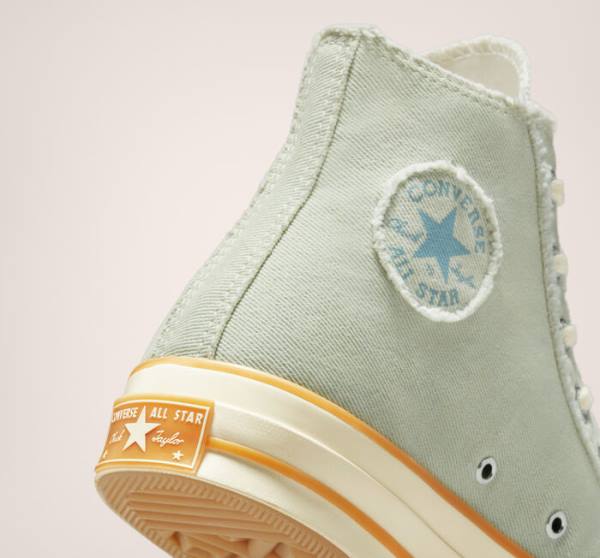 Women's Converse Chuck 70 Washed Denim High Tops Shoes Light Blue / Indigo | CV-869EMX